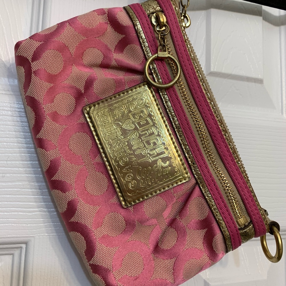 Pink Coach Clutch